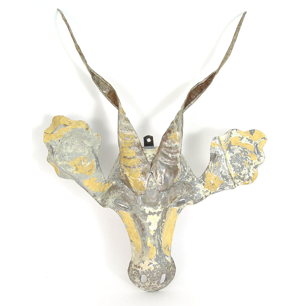Kudu Animal Mask – Recycled Metal Wall Art