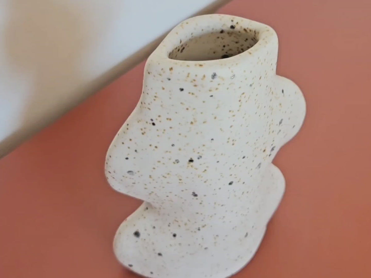 Fluxo Ceramic Vase – Large White