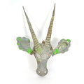 Sable Animal Mask – Recycled Metal Wall Art