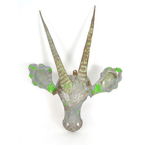 Sable Animal Mask – Recycled Metal Wall Art