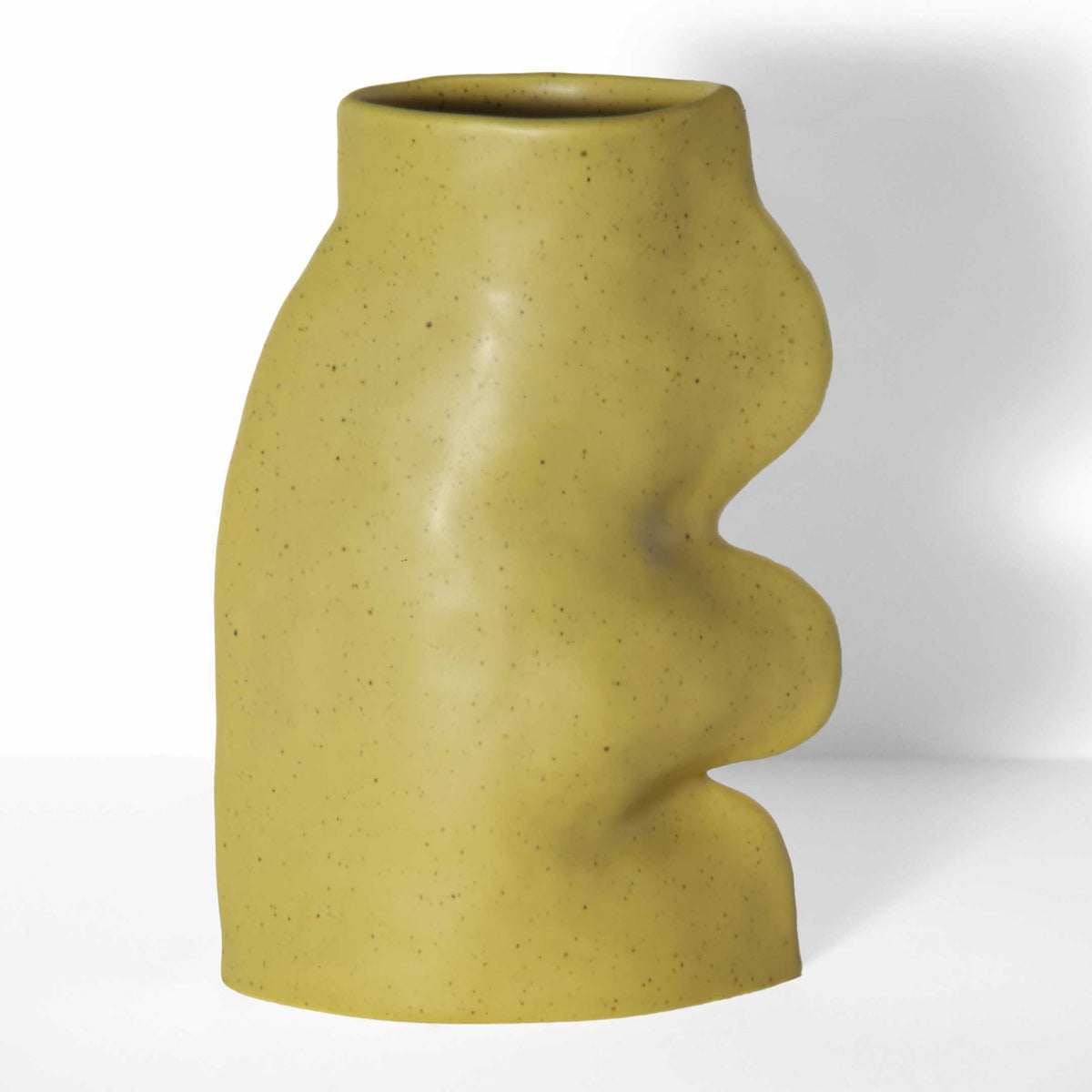 Fluxo Ceramic Vase – Large Pistachio Green