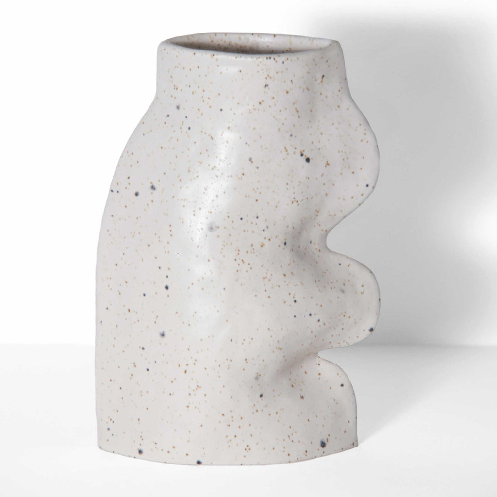 Fluxo Ceramic Vase – Large White