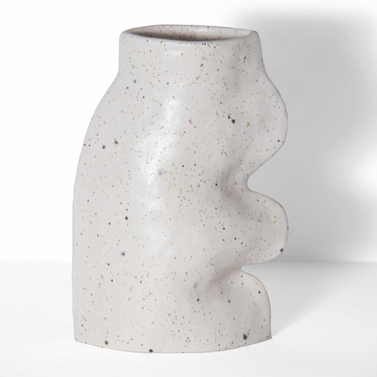 Fluxo Ceramic Vase – Large White
