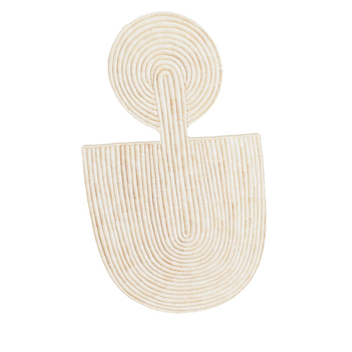 3D model of Abstract Wall Mask 1, about 20 × 32 in, drag to rotate; the back is shown plain (not photographed)