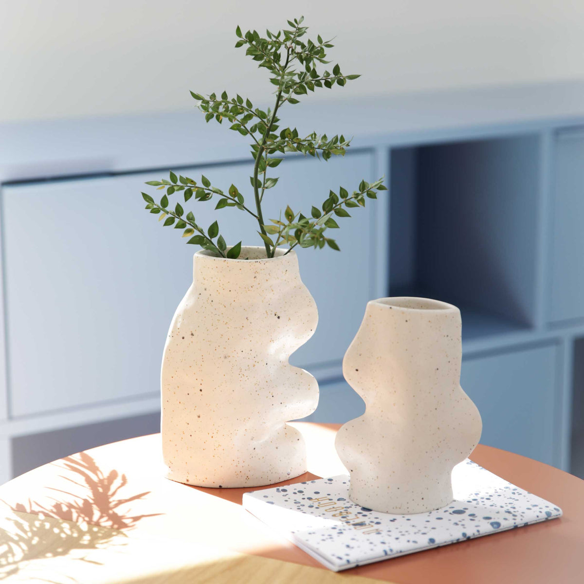 Fluxo Ceramic Vase – Large White