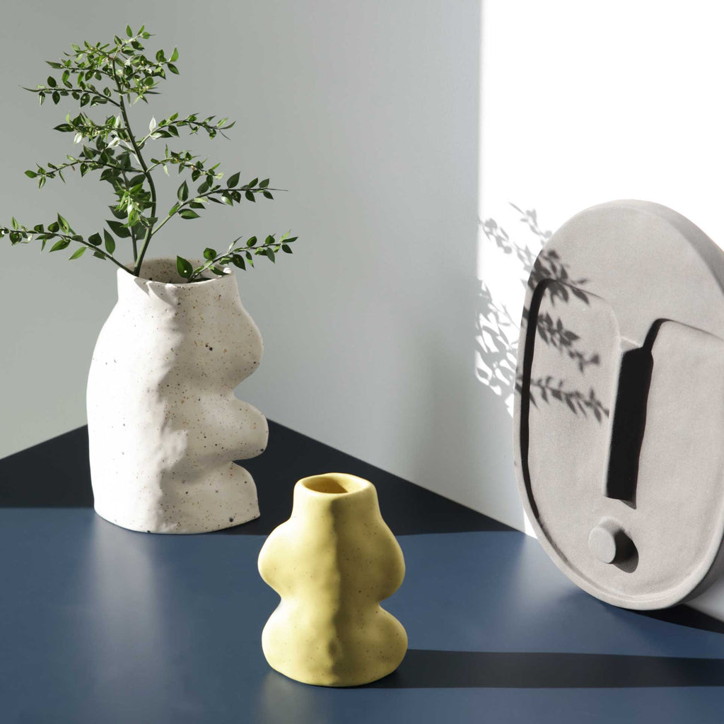 Fluxo Ceramic Vase – Large White